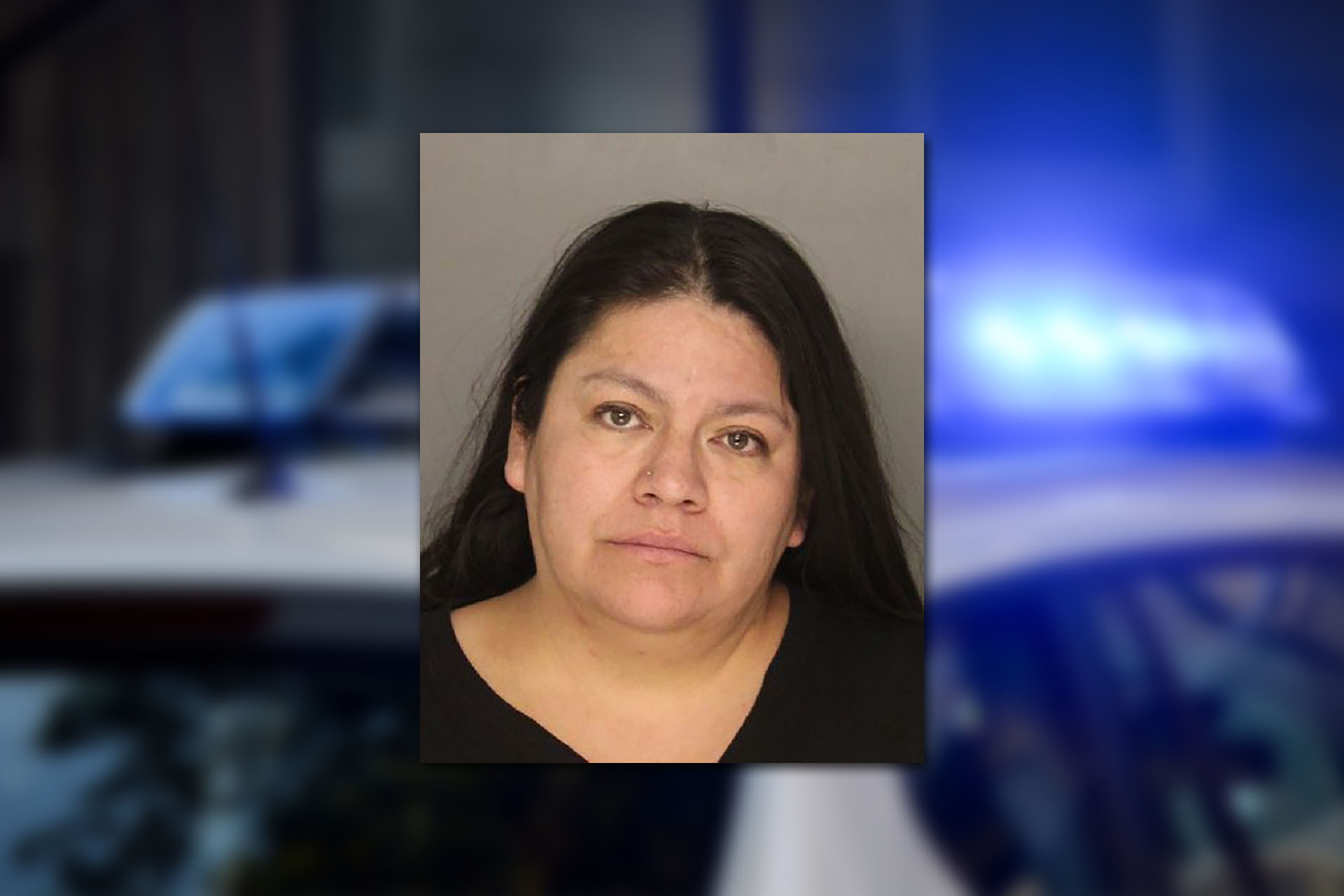 Karina Marilu Martinez. Mugshot provided by the Allegheny County Jail. Background photo credit: Pixabay