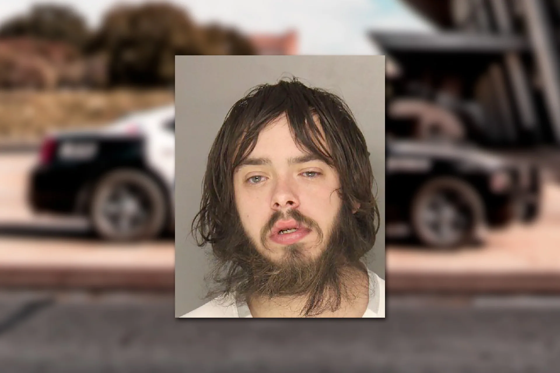 Cody Maydak. Mugshot provided by the Allegheny County Jail. Background photo credit: Jacoby Clarke / Pexels.