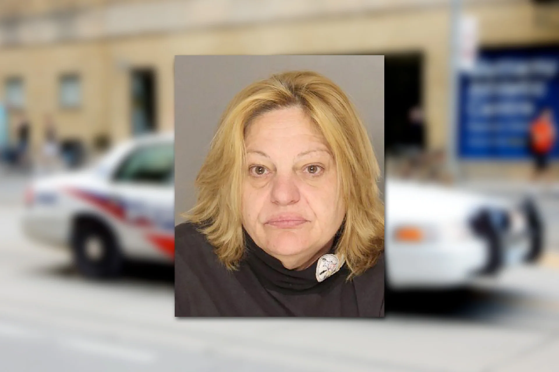 Darcy Hudson. Mugshot provided by the Allegheny County Jail. Background photo credit: Jason Pinaster / Pixabay.