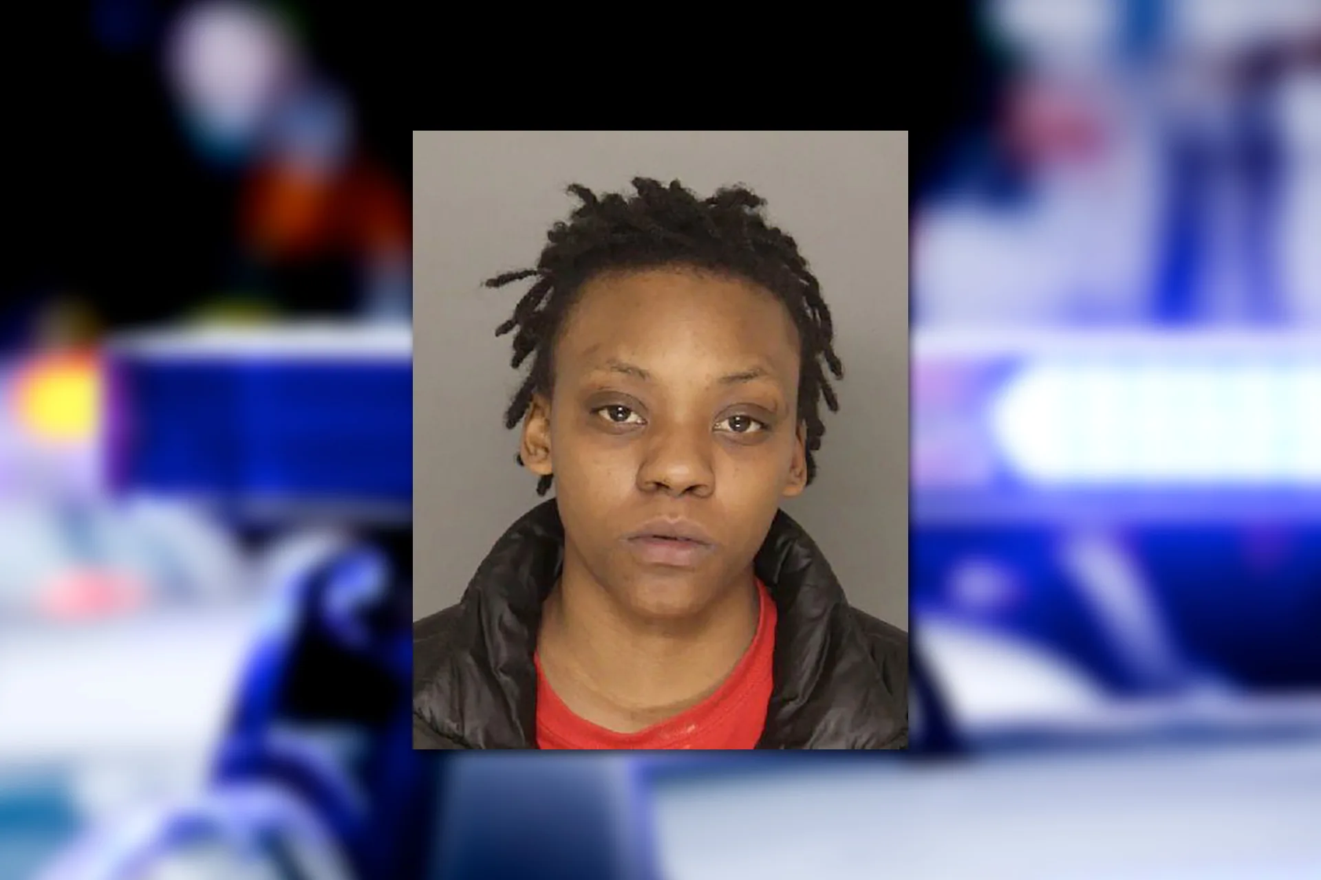 Dominique Washington-Gunter. Mugshot provided by the Allegheny County Jail. Background photo credit: Diego Parra / Pixabay.