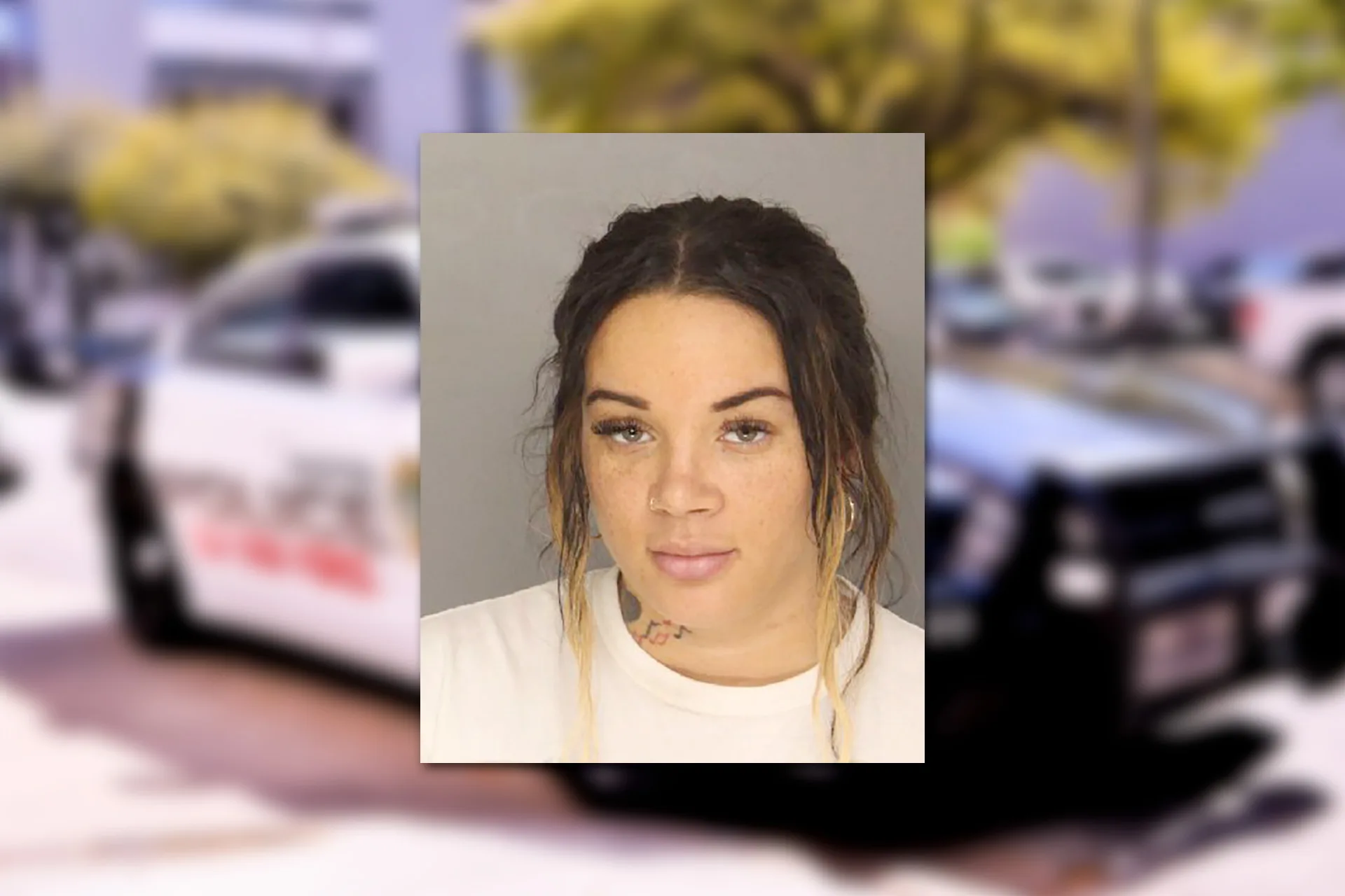Jasmine Wynn. Mugshot provided by the Allegheny County Jail. Background photo credit: F. Muhammad / Pixabay.