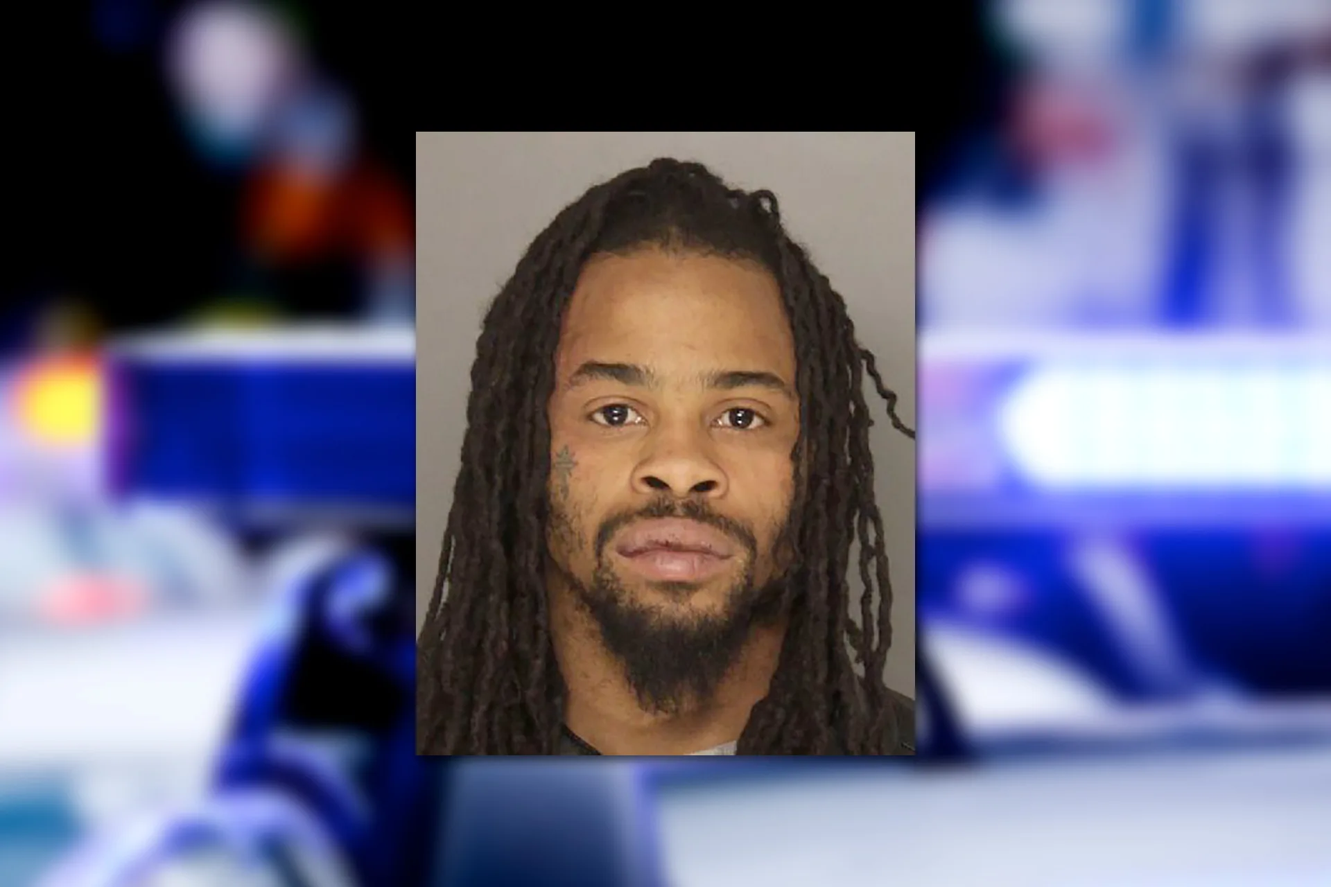 Jequan Frierson. Mugshot provided by the Allegheny County Jail. Background photo credit: Diego Parra / Pixabay.