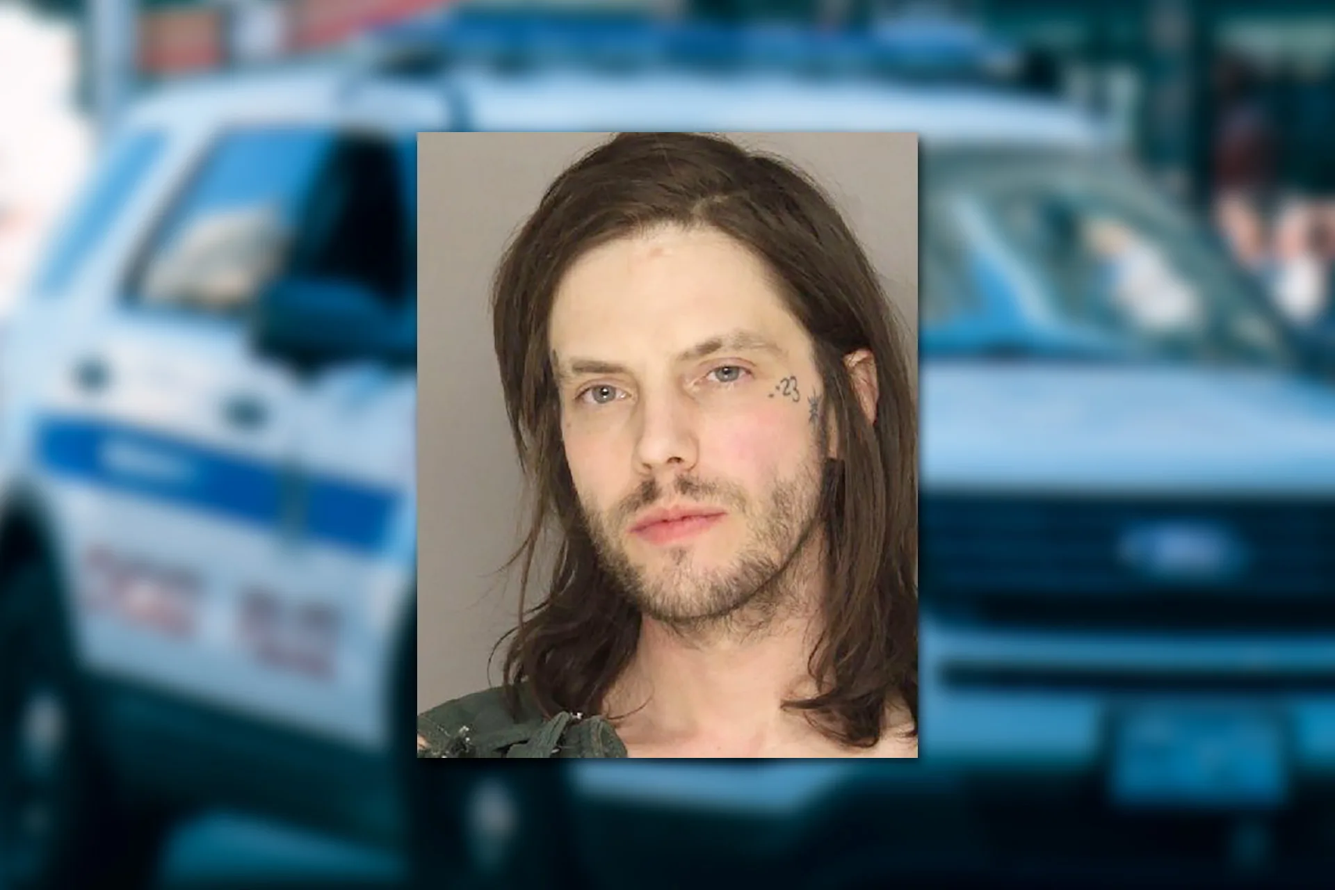 Lukas Kislak. Mugshot provided by the Allegheny County Jail. Background photo credit: Ricky Esquivel / Pexels.