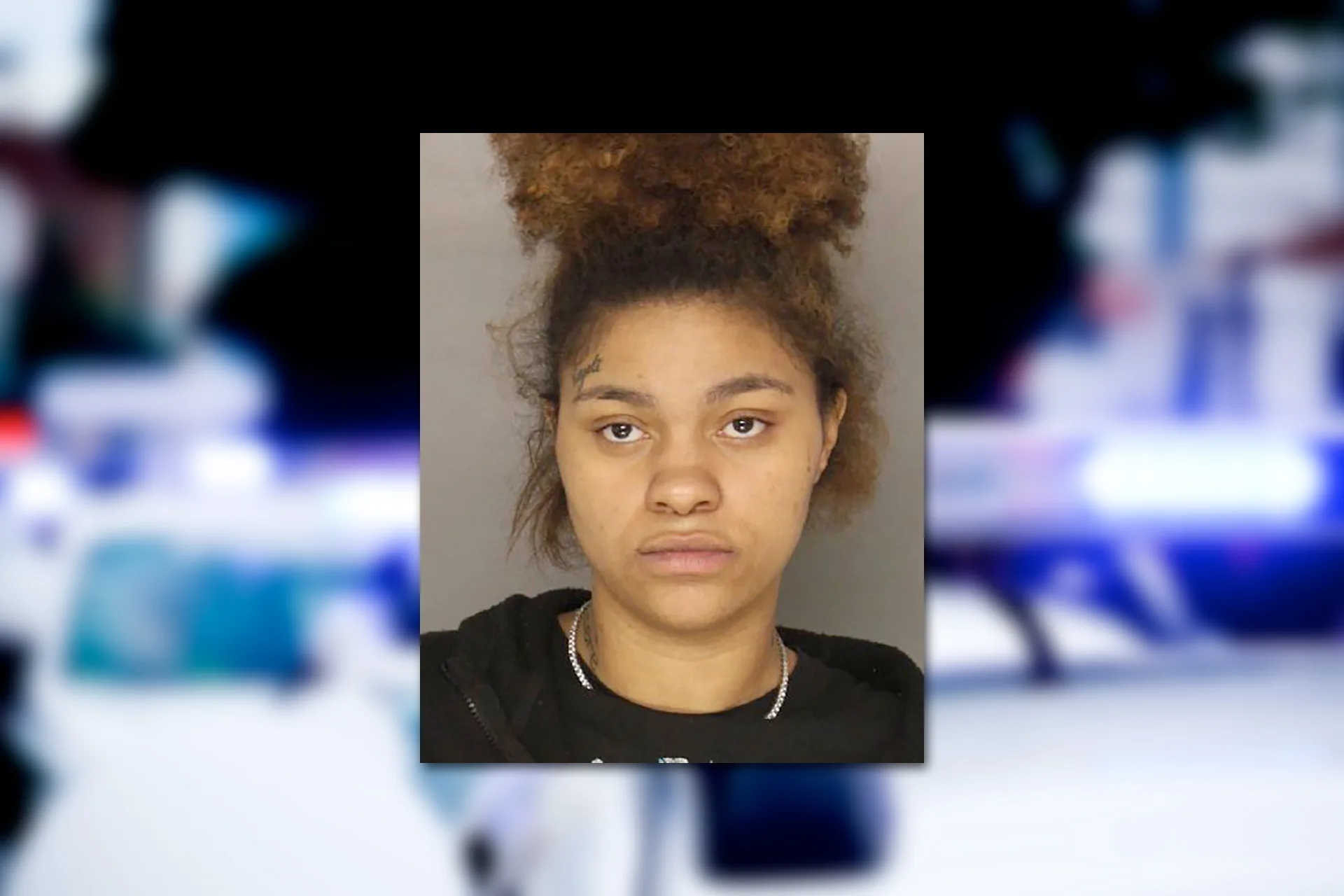 Nyzjayah Majors. Mugshot provided by the Allegheny County Jail. Background photo credit: Diego Parra / Pixabay.