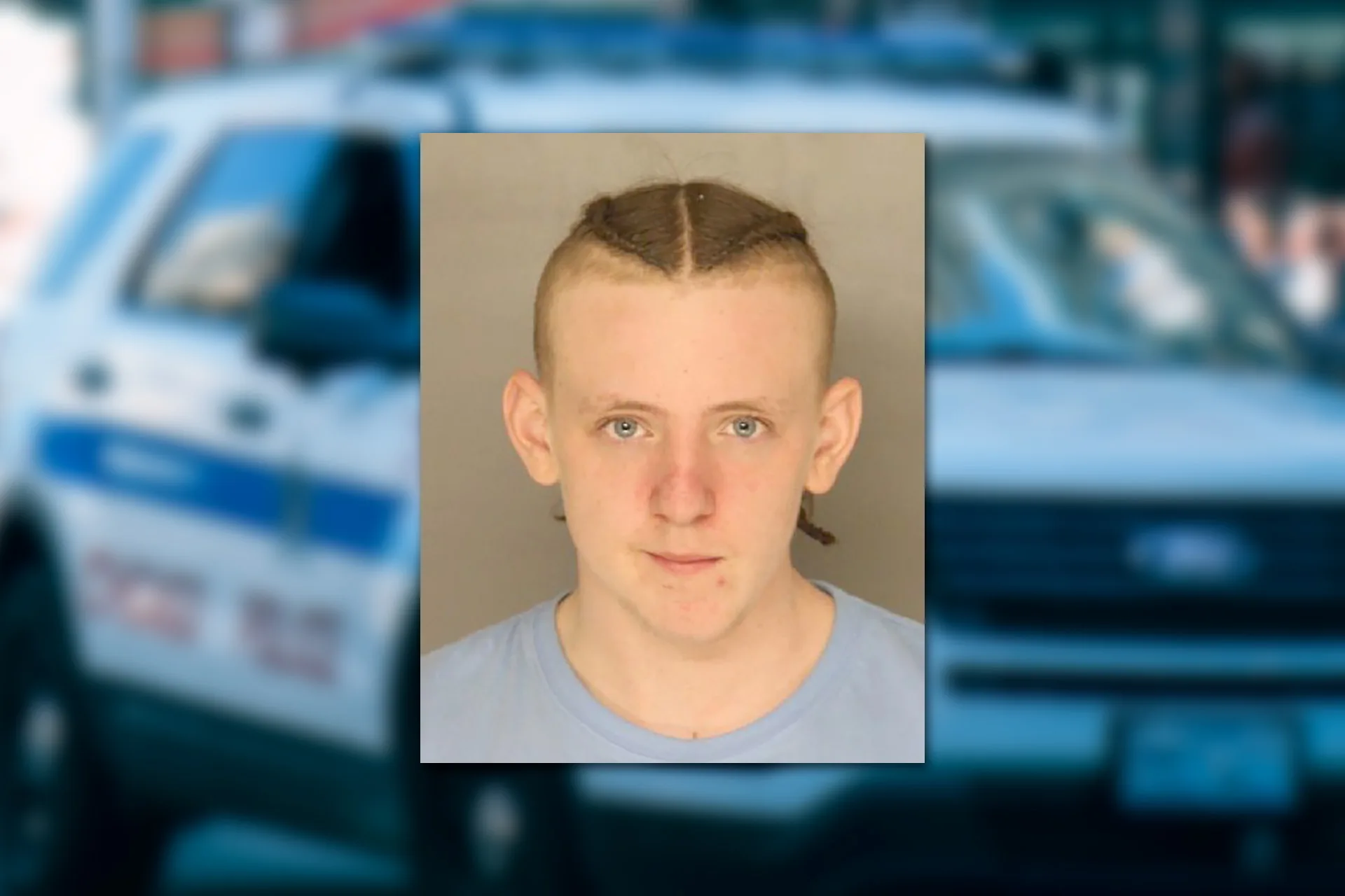 Brandon Walker-Stevens. Mugshot provided by the Allegheny County Jail. Background photo credit: Ricky Esquivel / Pexels.
