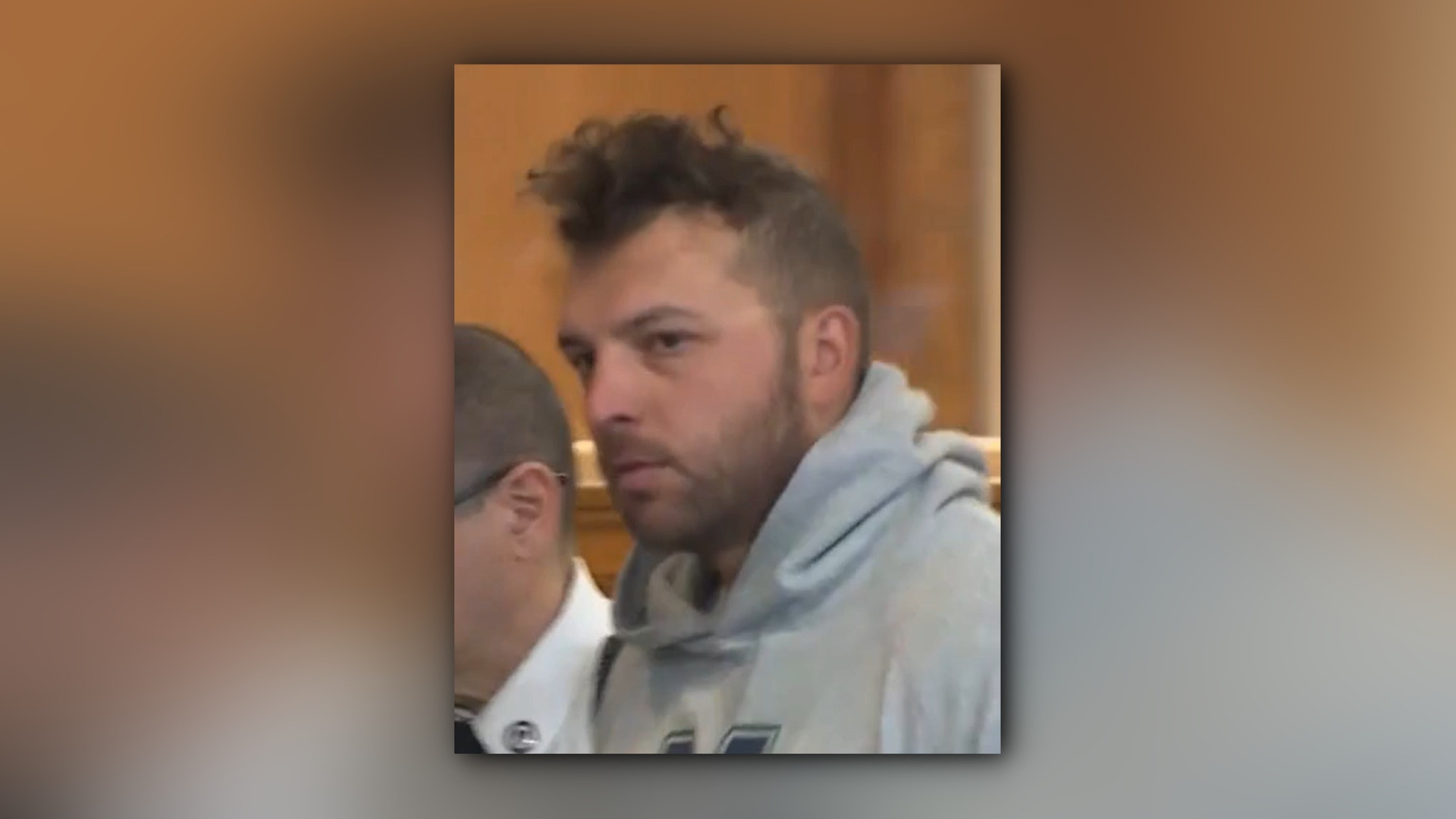 Mitchell Walsh in court on Monday. (via WPRI)