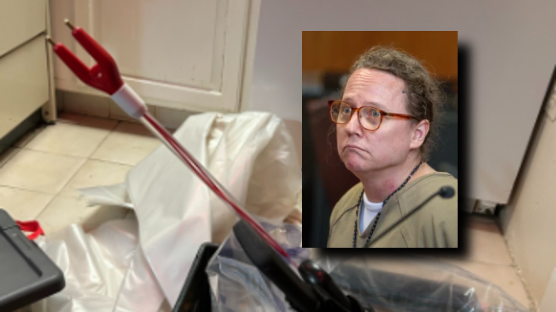 Ryan Hemphill, right, appears in court (Steven Hirsch / AP via NBC News). Background courtesy Manhattan DA's Office. 