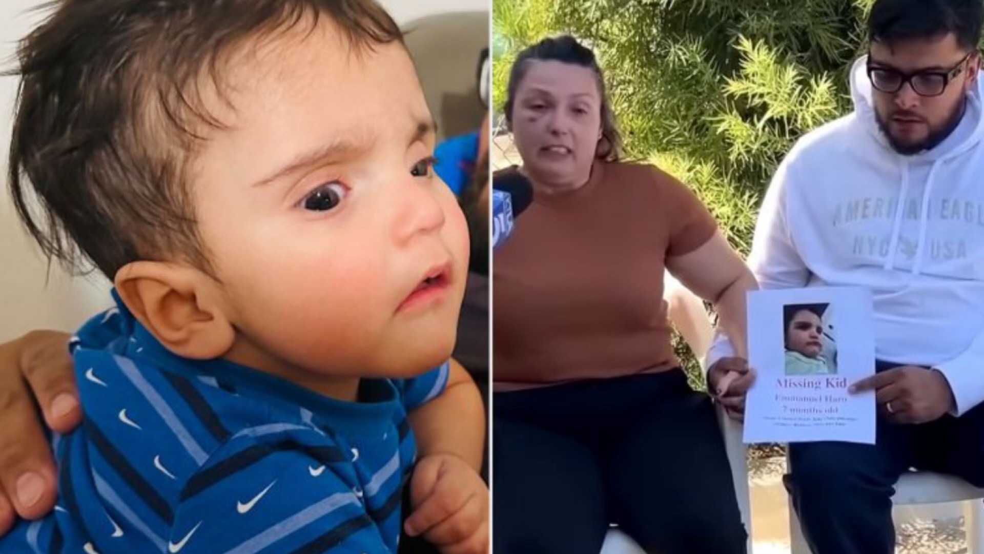 Left, Emmanuel Haro, right, parents Rebecca and Jake Haro (via San Bernardino County Sheriff’s Department)
