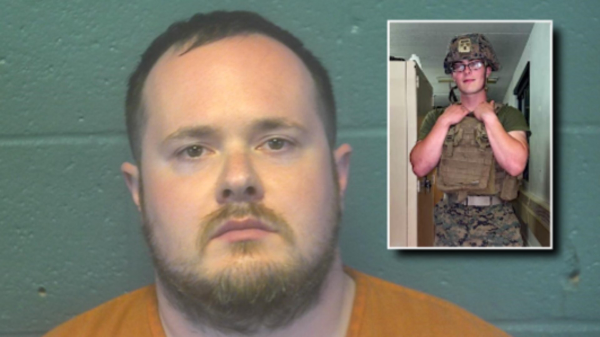 Left: Brandon Morrissette's mugshot. (via Oklahoma County DA's Office) Inset: RJ Long Jr. (via Facebook)