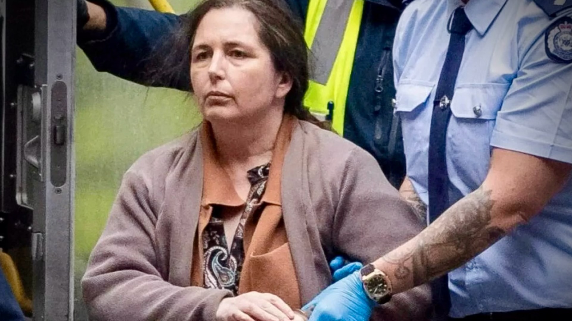 Erin Patterson arrives to court for sentencing (via InDaily Qld)
