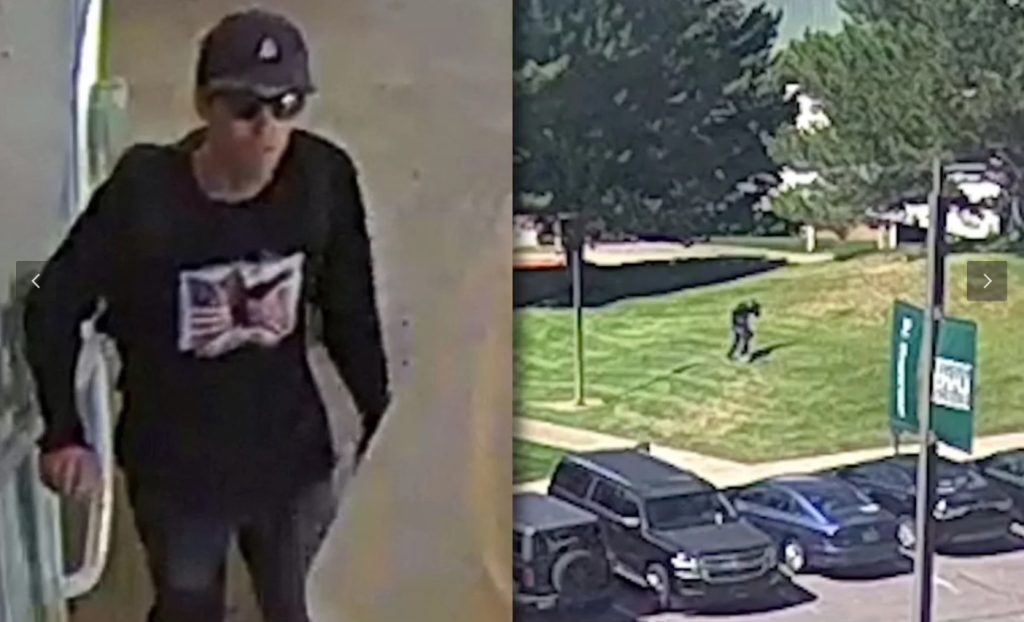 Surveillance video of suspect in Charlie Kirk killing (via FBI Salt Lake City)
