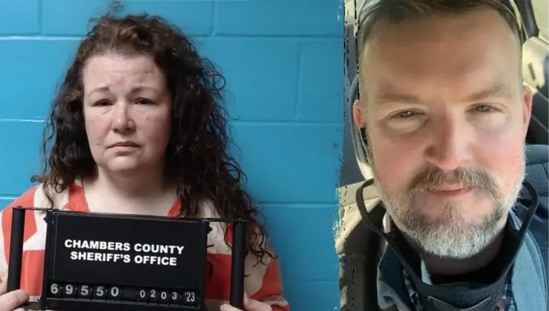 Left: Sarah Hartsfield (via Chambers County Sheriff’s Office) Right: Joseph Hartsfield (via Legacy.com)
