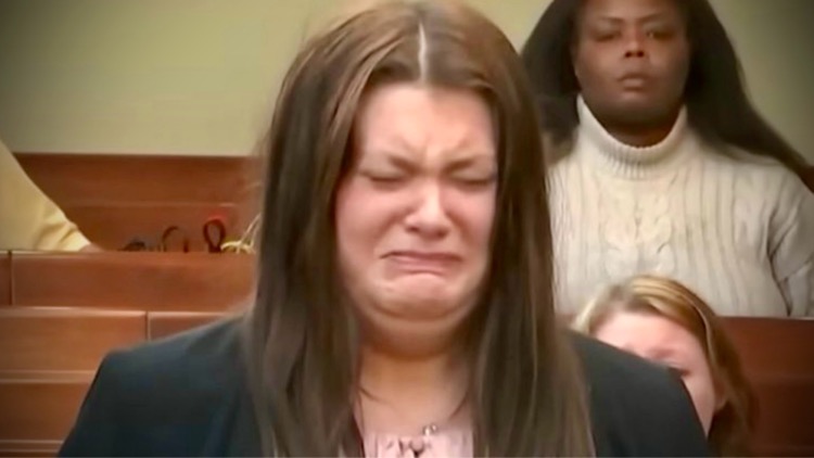 Trinity Poague before receiving sentencing via CourtTV
