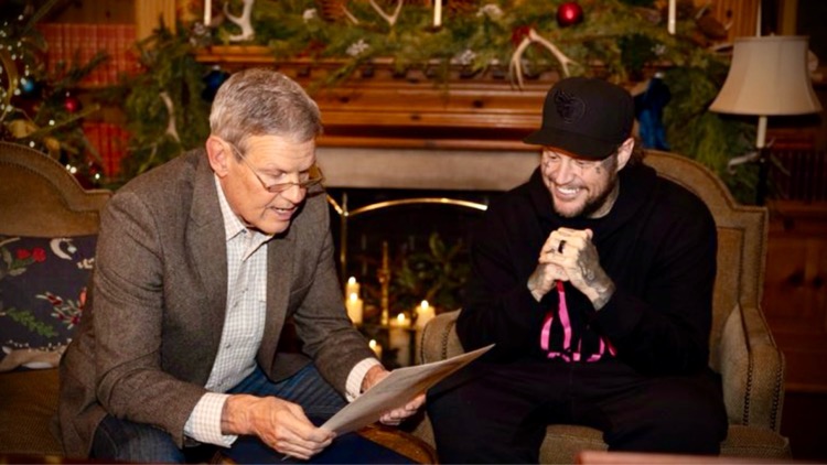 Tennessee Gov. Bill Lee and Jelly Roll on Dec. 18, 2025, via Brandon Hull/Office of Governor Bill Lee
