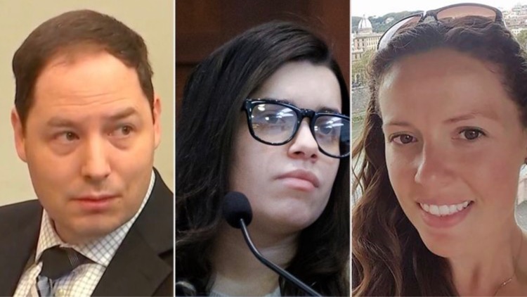 Left: Brendan Banfield, Center: Juliana Peres Magalhaes, Right: Christine Banfield (via CourtTV; AP; Facebook)
