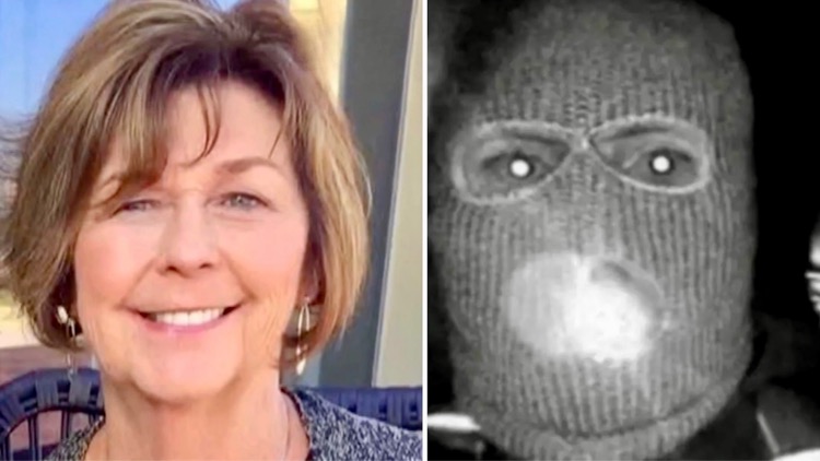 Left: Nancy Guthrie, Right: Unknown Suspect (via Savannah Guthrie Instagram/Kash Patel X)
