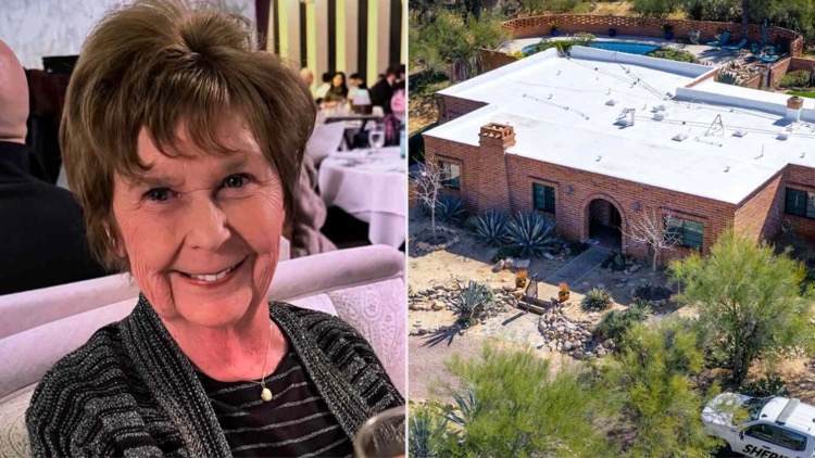 Nancy Guthrie and her home near Tucson (via Instagram/Getty Images)
