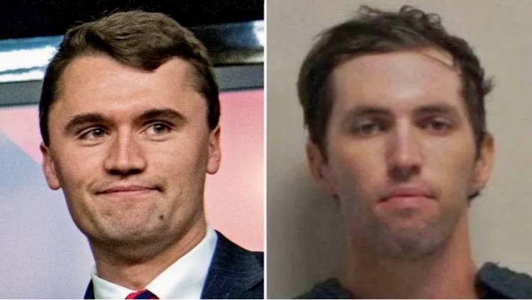 Left: Charlie Kirk, Right: Tyler Robinson (via AP/Utah Governor’s Office)
