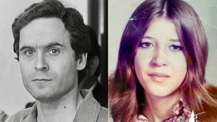 Left: Ted Bundy, Right: Laura Ann Aime (via Bettmann Archive/Utah County Sheriff’s Office)

