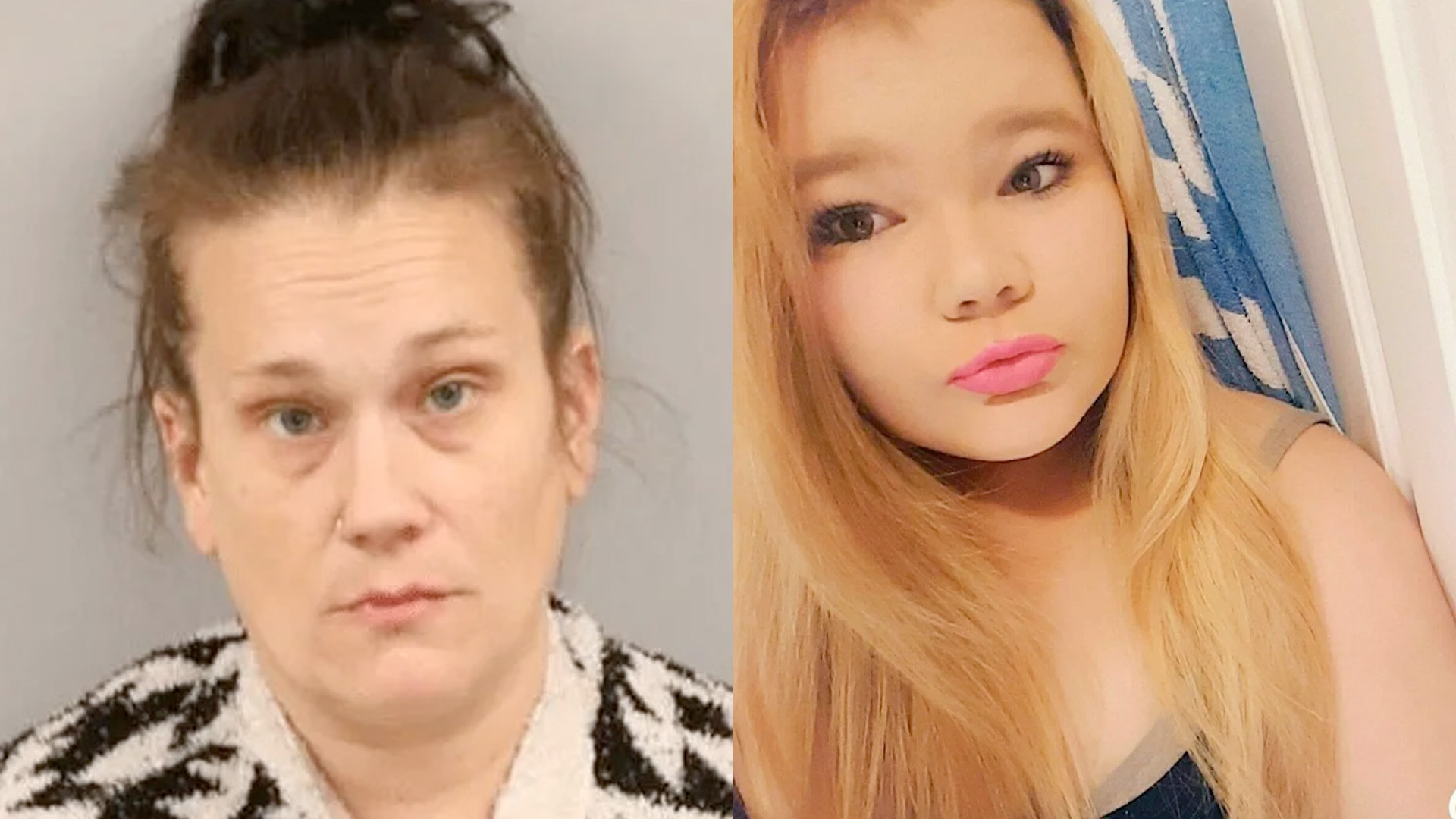 Sarah Errickson, left, is accused of killing her sister, Emily Cruddas, right, in a 2023 case that investigators say was staged to appear as a drug overdose before later being ruled a homicide.