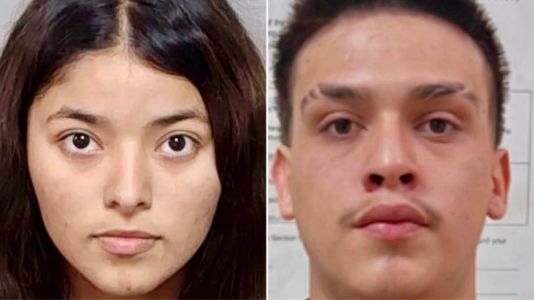 Alyssa Canul and Joseph Anthony Aguilar Campos mug shots (via Universal City Police Department)
