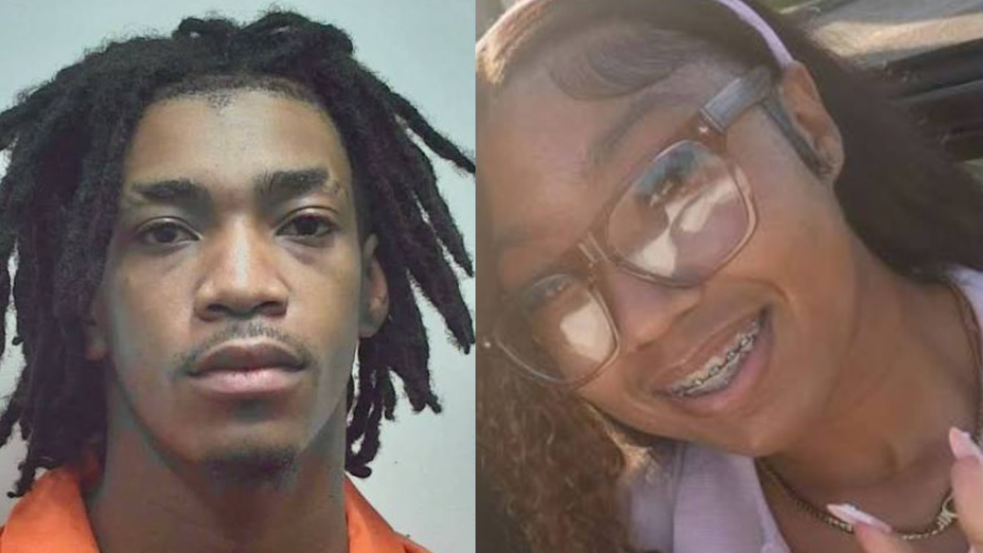 Jalil Bivens, left, and Ava Walters (via Montgomery County Jail / GoFundMe)