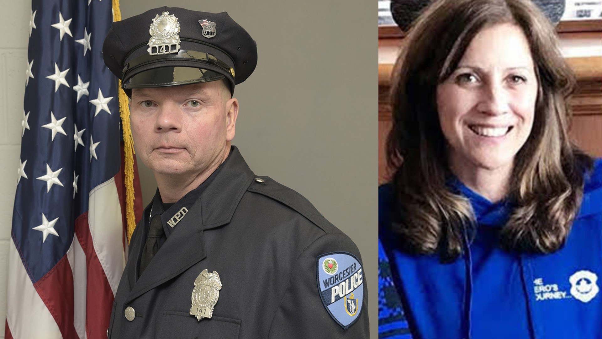 Kurt Solomon, left, and Karen Solomon (via New England Police Benevolent Association / Family handout)
