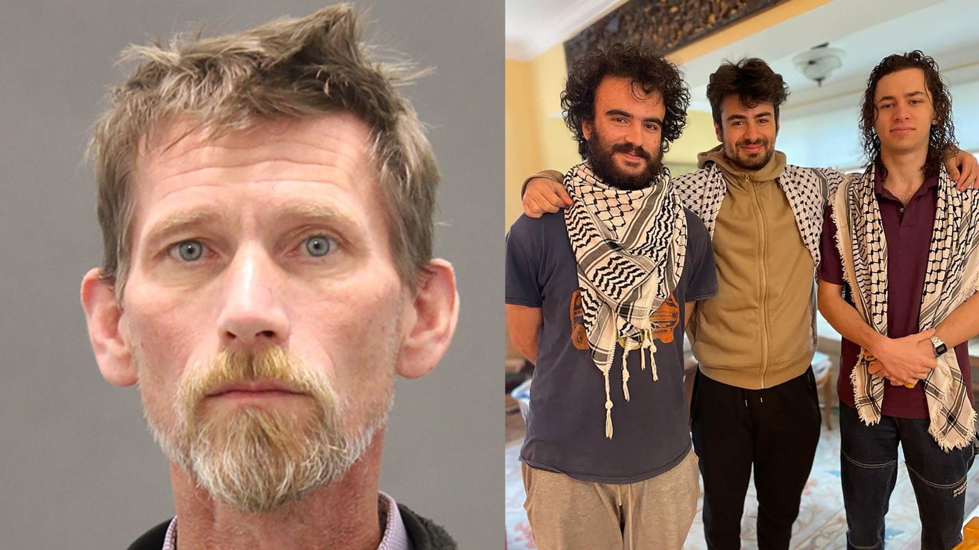 From left: Jason Eaton, Tahseen Ali Ahmad, Kinnan Abdalhamid, and Hisham Awartani (via Burlington Police Department / Institute for Middle East Understanding)