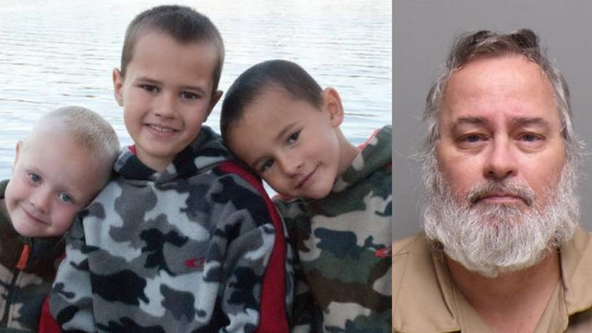 From left: five-year-old Tanner Skelton, seven-year-old Alexander Skelton, nine-year-old Andrew Skelton, and John Skelton (via National Center for Missing & Exploited Children /  Lenawee County Jail)